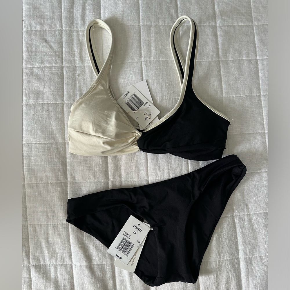 L.A Space  Black and white bikini